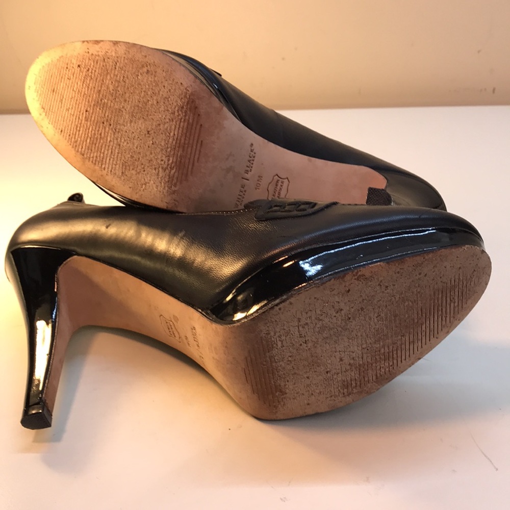 White House Black Market Leather Platform - Picture 12 of 14